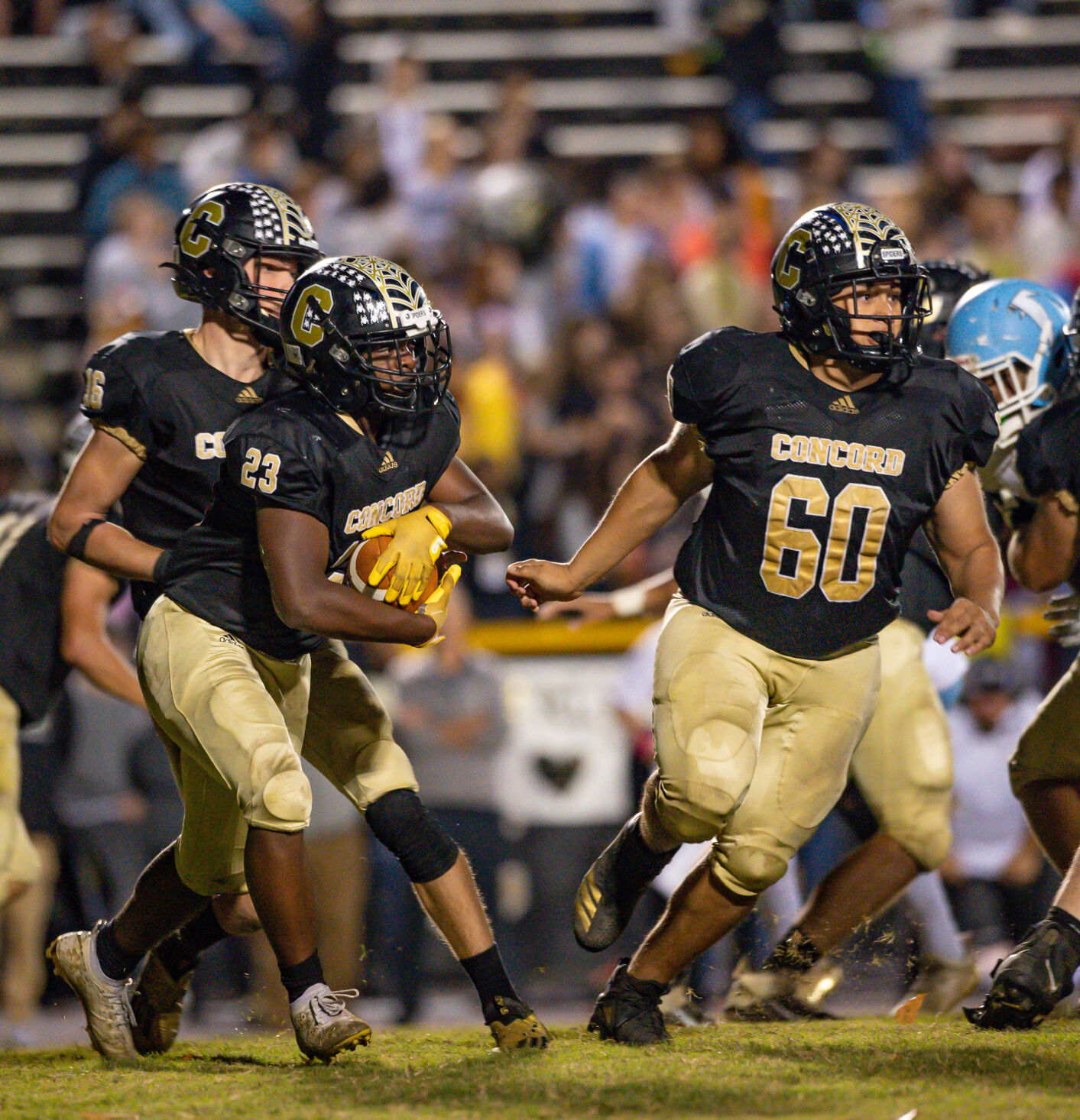 Concord stopped a final West Rowan drive inside their 15 yard line to win the South Piedmont 3A regular season.